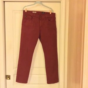 AG straight legged pant gently worn